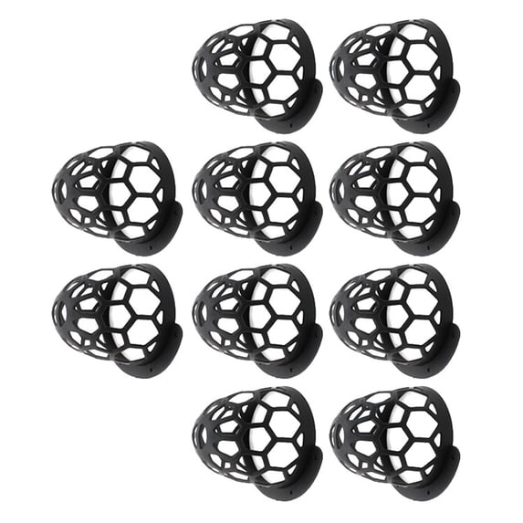 2/6/10/20pcs Pool Table Pocket Black Plastic Billiard Storage Pocket Billiard Basket Billiard Table Accessories