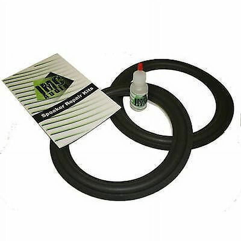 2 6.5" Foam Speaker Surround Repair Kit with Clear Glue To Fix