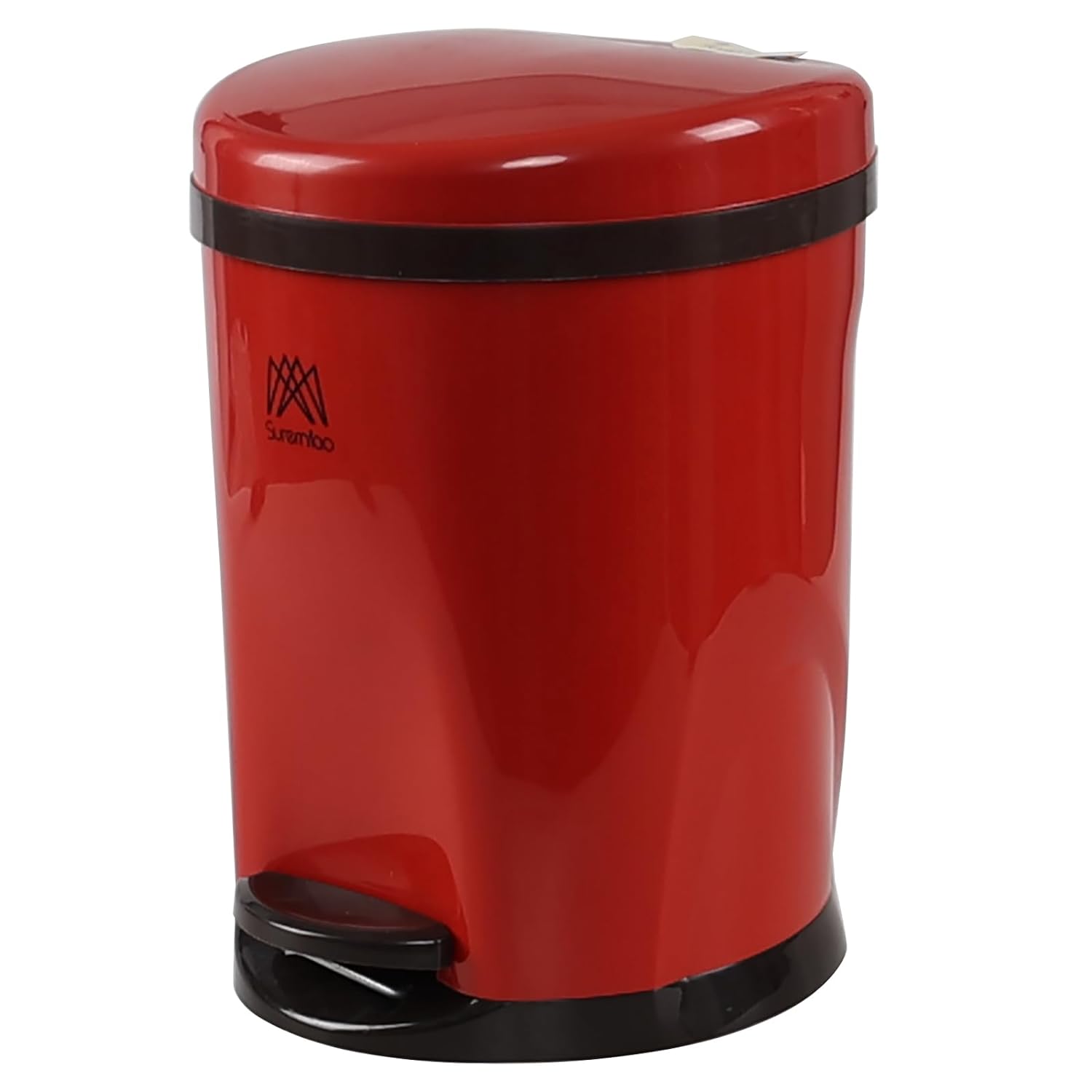 Nihenok 2.6 Gallon Plastic Round Step Trash Can with Soft Close Lid ...