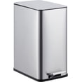 thumbnail image 1 of 2.6 Gallon Stainless Steel Kitchen Trash Can, Step Pedal Rubbish Bin with Soft-Close Lid & Removable Inner Bucket | Narrow Bathroom, Bedroom, Recycle Bin, 1 of 7