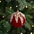 thumbnail image 1 of 2.6 Inch Velvet Christmas Balls Ornaments Set Flocked Tree Balls Luxury Christmas Hanging Ornaments for Xmas Tree, Party, Wedding, Home Decorations, 1 of 6