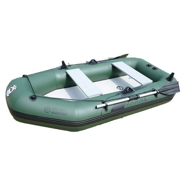 2.6 M 3 Person PVC Portable Inflatable Boat Fishing Kayak Canoe Dinghy Set with Accessories Water Sports