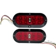 thumbnail image 1 of (2) 6” Oval Surface Mount LED Stop/Tail/Turn with Reverse Light RV Truck Trailer, 1 of 2