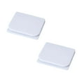 thumbnail image 1 of 2/6 Pcs Shower Curtain Clips for Liner, Shower Splash Guard Curtain Clip, Windproof Splash Guard Clips, Self Adhesive Bathtub Curtain Clips Splash Guard for Wall to Hold in Place(White,1.9x1.8x0.4"), 1 of 8
