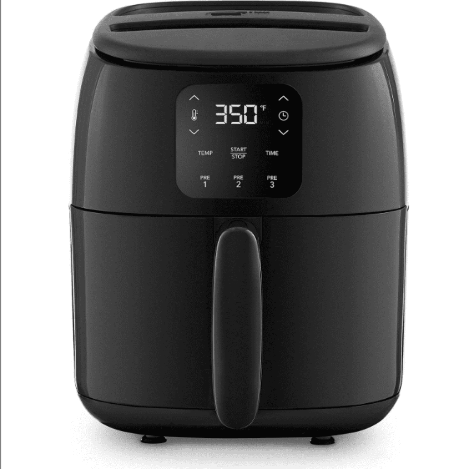 2.6 Qt., Black – Compact Air Fryer for Healthier Food in Minutes, Ideal for Small Spaces - Auto Shut Off, Digital,