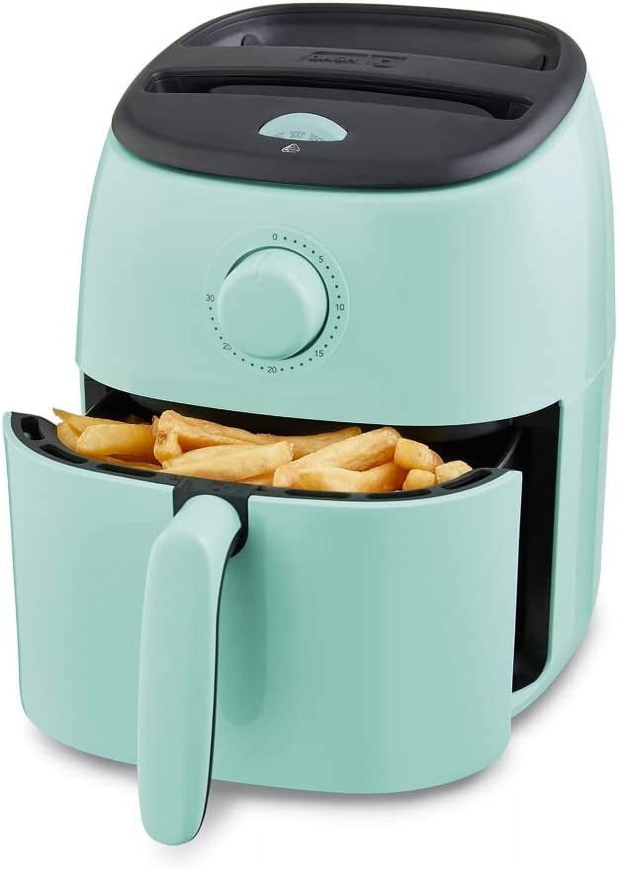 2.6 Quart Compact Air Fryer, Adjustable Temp Control, Non-Stick Basket ...
