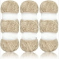 thumbnail image 1 of 2/6 Skeins Faux Fur Yarn Super Soft, Chunky & Fluffy, Eyelash Yarn for Crochet & Knitting, 1 of 7