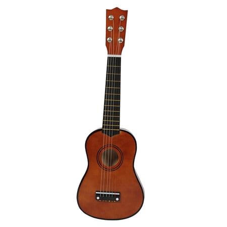 2 6-Strings Acoustic Folk Guitar for Beginners Novices Kids Musical - Coffee, 2