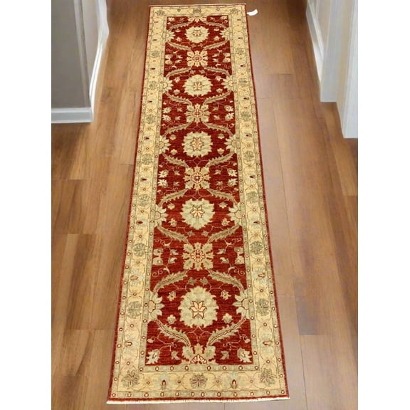 2'6"X10' Oushak Chobi Handmade Wool Runner # 10284