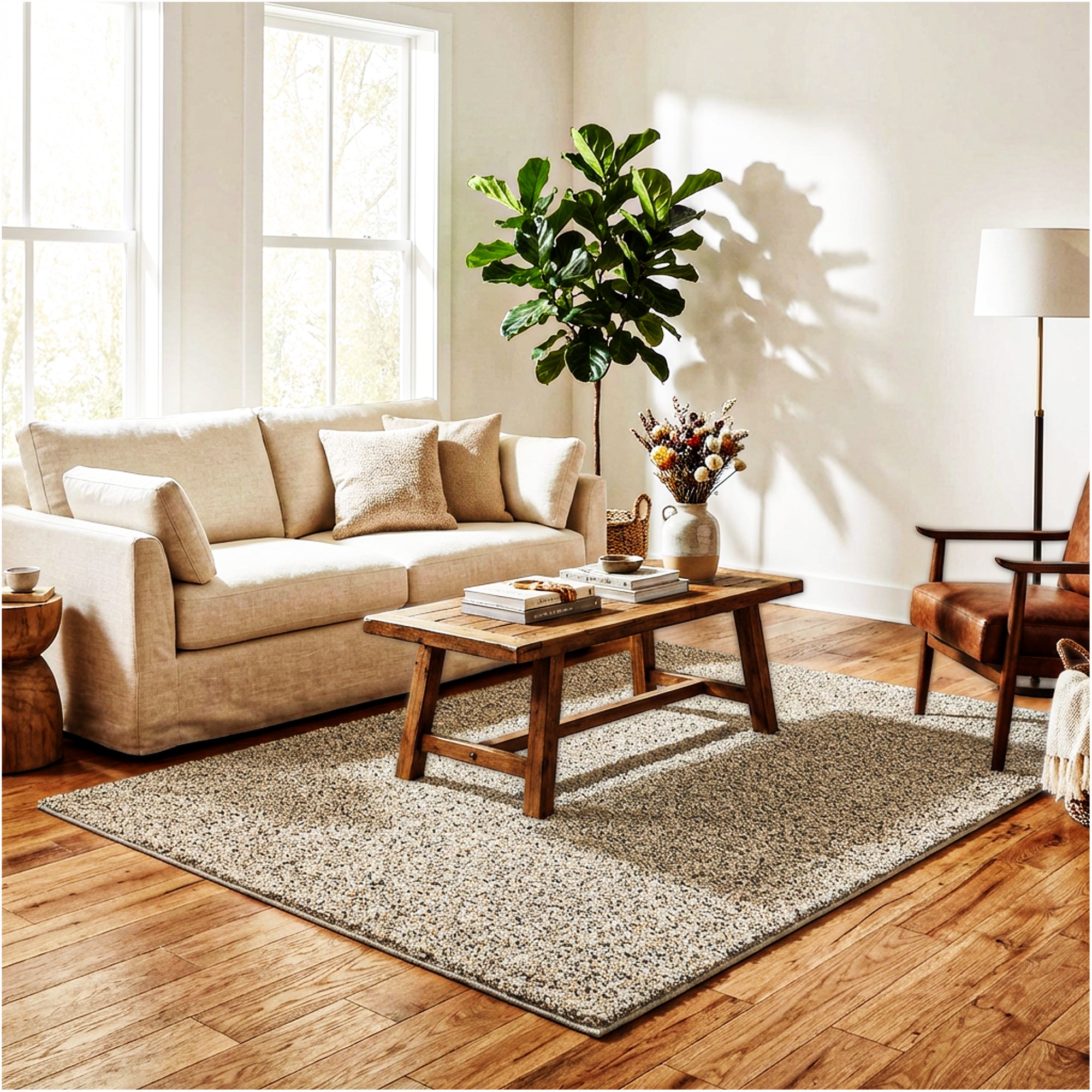 Family-Friendly Textured Rugs For Apartments preview