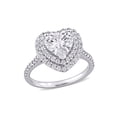 thumbnail image 1 of 2.60 Carat (Ctw) Lab-Created Moissanite Heart Promise Ring in 10K White Gold for Women, 1 of 5