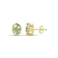 thumbnail image 1 of 2.60 Carat Green Amethyst Gemstone Earrings, 1 of 3