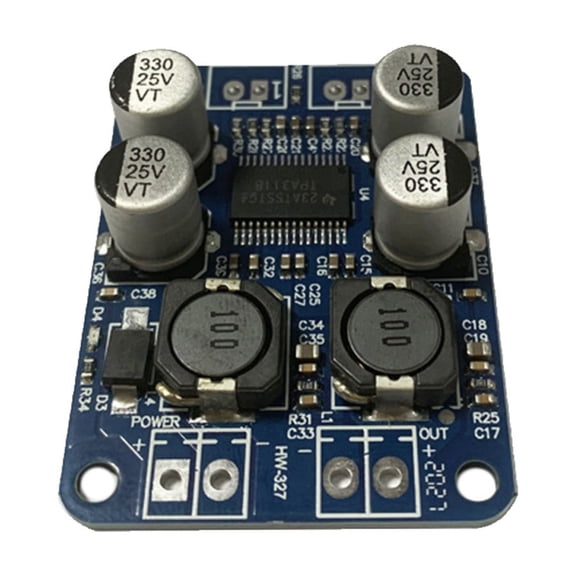 2. 60W TPA3118 Single-Channel Digital vocal amplifier Board 8-24V Input, High-Efficiency for PA/Car vocal