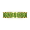 thumbnail image 1 of 2.61 ctw Wedding Band for Women - 14K Yellow Gold Natural Peridot Stackable Eternity Ring, 1 of 6
