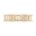 thumbnail image 1 of 2.61 ctw Wedding Band for Women - 18K Rose Gold Natural Morganite Stackable Eternity Ring, 1 of 6