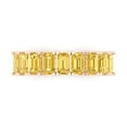 thumbnail image 1 of 2.61 ctw Wedding Band for Women - 18K Rose Gold Simulated Yellow Diamond Stackable Eternity Ring, 1 of 6