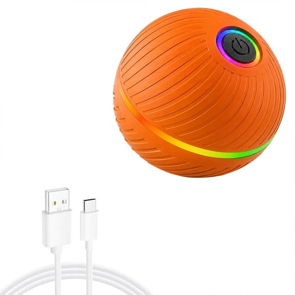 2.62" Interactive Smart Bouncing Dog Ball, Motion Activated Automatic Rolling Dog Toy, USB Rechargeable LED Pet Ball for Small & Medium Dogs