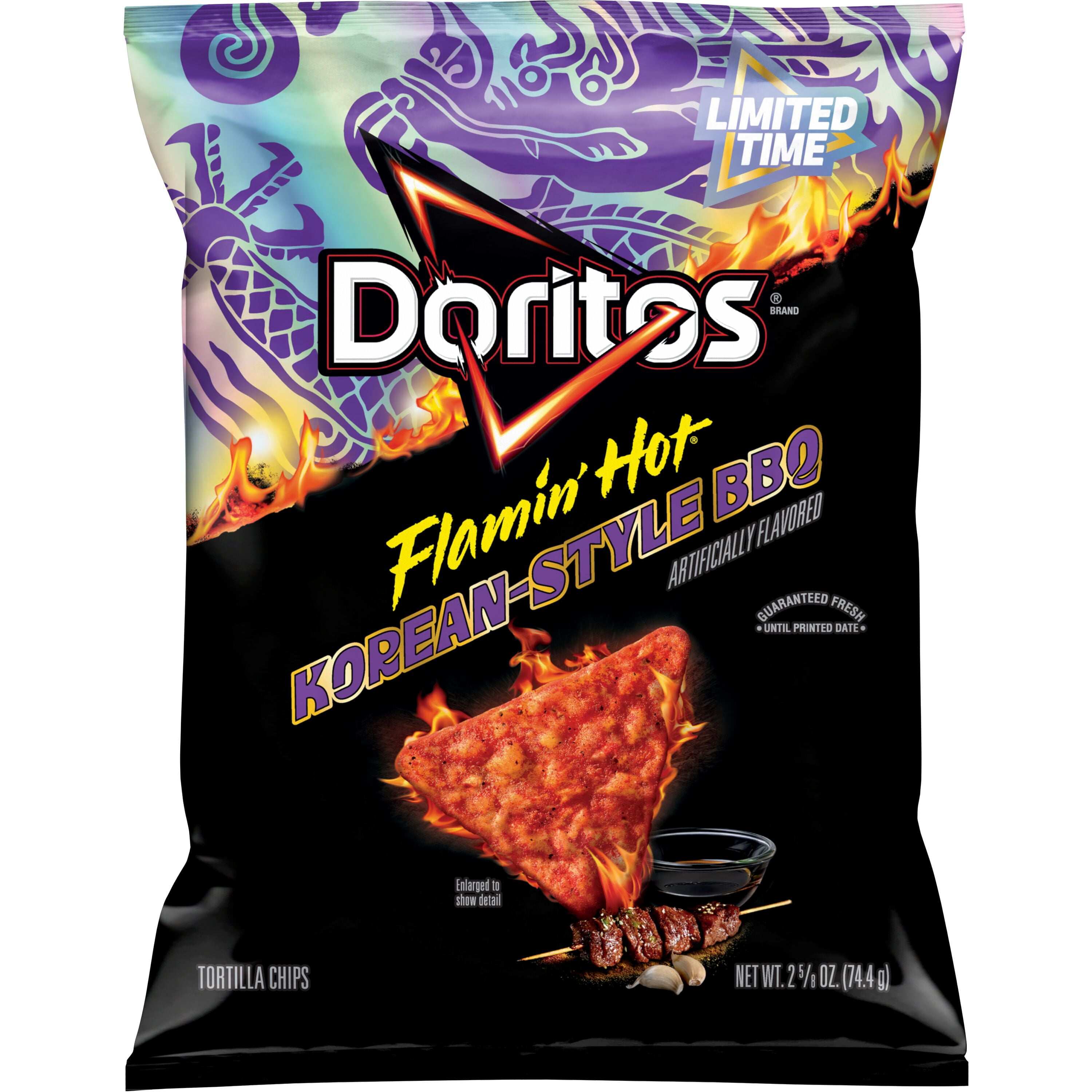 Doritos Flamin' Hot Korean Style BBQ Artificially Flavored