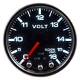 thumbnail image 1 of 2.625 in. 16V Spek-Pro Domed Smoked Stepper Motor Gauge Voltmeter with Peak & Warn - Black & Smoke, 1 of 1