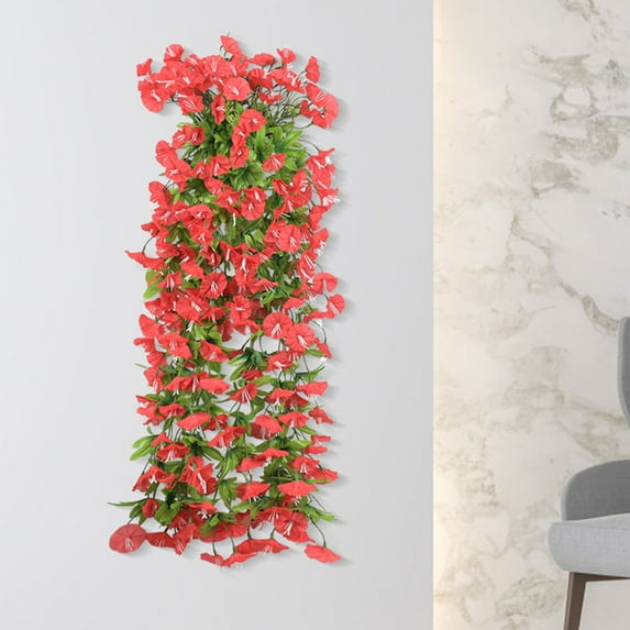 Fnyoxu 2.62Ft Lilies Flower Garland with Lilies Fake Lilies Flower Garland Floral Vines for Wedding Home Party Table Runner Decor Artificial Flower Vines Fake Silk