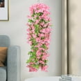 thumbnail image 1 of 2.62Ft Lilies Flower Garland With Lilies Fake Lilies Flower Garland Floral Vines For Wedding Home Party Table Runner Decor Artificial Flower Vines Fake Silk, Usupdd 2025 2.62Ft Lilies Flower, 1 of 6