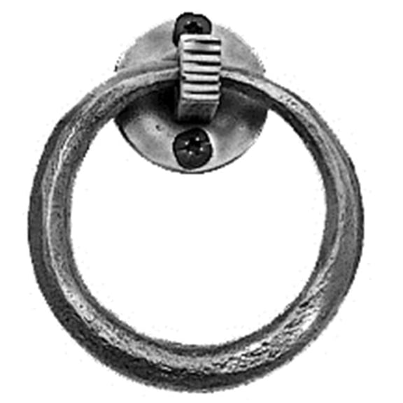2.63 in. Long Iron Art Ring Cabinet Pull