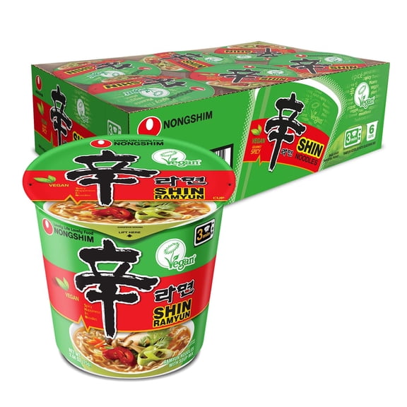 2.64 Ounce Pack Nongshim Shin Of 6 Ramyun Vegan
