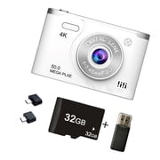 2. 6400W Pixeled Compact Camera Featuring 4K Video and Night Visios Mode for Travel Vlogging