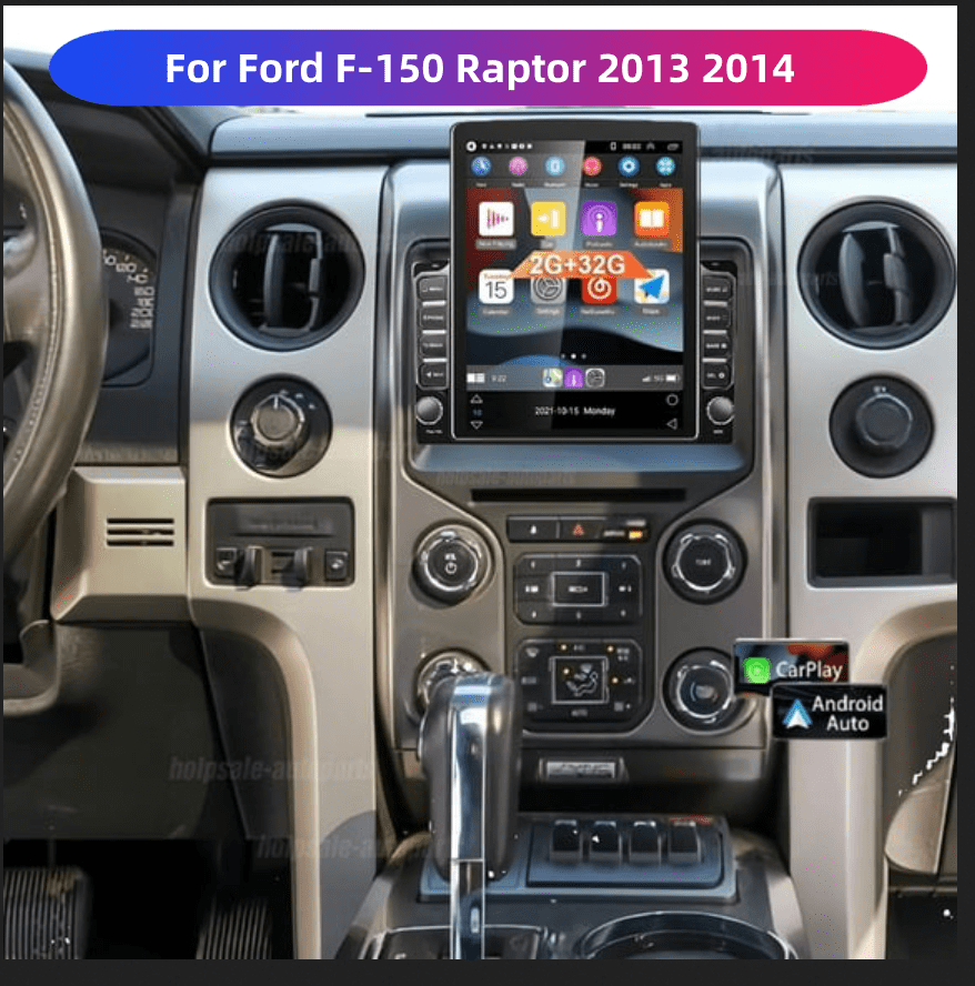 2+64G 9.7in Double Din Car Stereo Radio for ford F-150 Raptor 2013 2014 ...