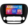 thumbnail image 1 of 2+64G 9 inch Android 14 Car Stereo for Kia Soul 2014-2019 Touchscreen Screen Car Radio with WiFi 6 Carplay & Android Auto Support Backup Camera GPS FM Navi Bluetooth 5.4 SWC, 1 of 7