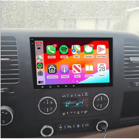 2+64G Android 13 Car Stereo For GMC Sierra 1500/2500/3500 2007-2014 with Wireless Carplay Android Auto, 8in IPS Touchscreen with GPS WiFi Bluetooth SWC Mirror Link Split Screen