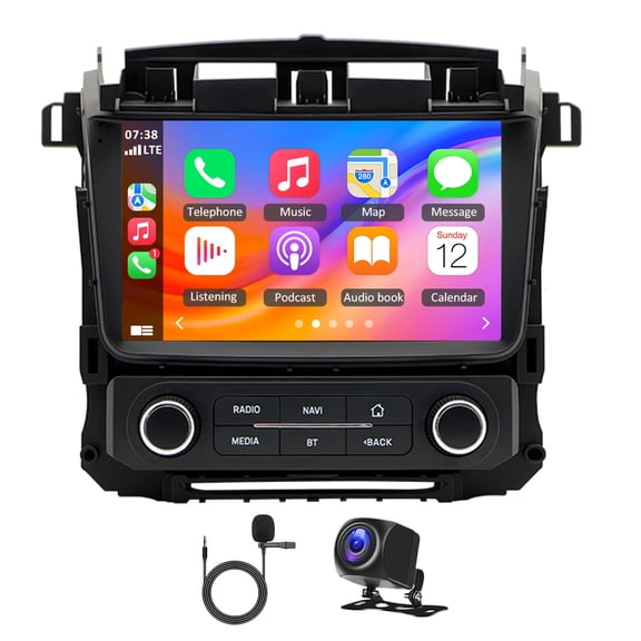 2+64G Android 14 Car Stereo Sat Navi for GMC Yukon for Chevrolet Suburban Tahoe 2007-2018 with Carplay Android Auto 9in Car Radio Player with Bluetooth Wifi FM/RDS SWC Mirror Link