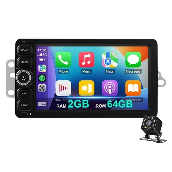 2+64G Android 14 Car radio for Chevy Chevrolet Silverado 2003-2006 GMC Siera Yukon 2003-2006 Hummer 2003-2007 Multimedia Stereo Wireless Carplay Android Auto GPS WIFI Mirror link Camera FM BT