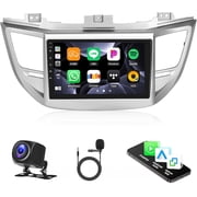 [2+64G] Android 15 Car Stereo for Hyundai Tucson 2015-2018 with Wireless Carplay&Android Auto,9 Inch Touch Screen Car Radio with Mirror Link Bluetooth FM/RDS Radio WiFi GPS EQ SWC