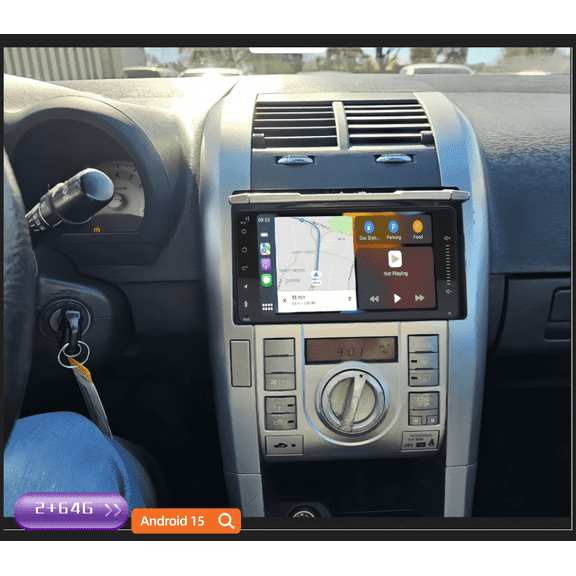 2+64G Android 15 Car Stereo for Toyota Scion tC 2010 2011 2012 2013 2014 2016 Fit for Carplay Android Auto 7in Car Radio with GPS WiFi Bluetooth FM/RDS SWC Split Screen + AHD Backup Camera