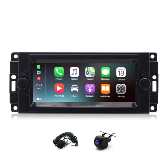2+64G Car Stereo for Dodge Ram 1500/2500/3500/4500 2006-2008 and More Models with Wireless CarPlay Android Auto 6.86inch Touch Screen Support Bluetooth FM GPS WiFi SWC
