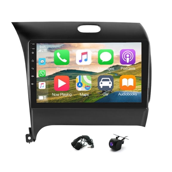 2+64G Car Stereo for Kia K3 2013-2018 with Wireless CarPlay Android Auto 9inch Touch Screen Support Bluetooth FM GPS WiFi Mirror Link