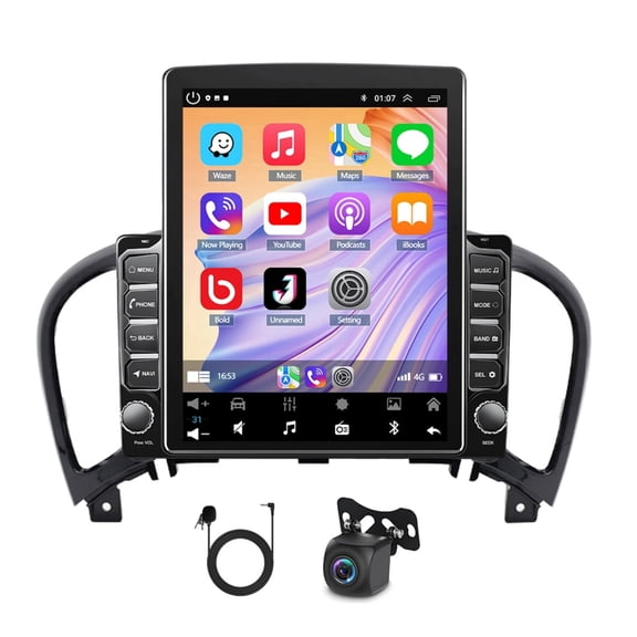 2+64G Car Stereo for Nissan Juke 2010-2014 and More Models with Wireless CarPlay Android Auto 9.7inch Touch Screen Support Bluetooth FM GPS WiFi