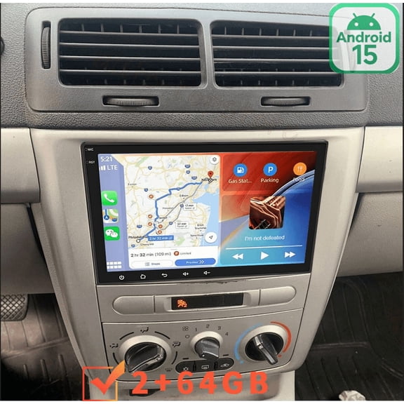 2+64GB 8inch Android 15 Car Stereo For Chevrolet Cobalt 2007-2010, GPS Navigation Head Unit with Wireless CarPlay & Android Auto, DAB+, DVR, DSP, SWC & AHD Camera