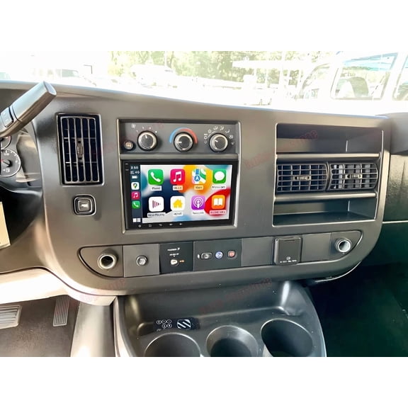 2+64GB 8inch Android 15 Car Stereo For Chevrolet Express 2008-2024, GPS Navigation Head Unit with Wireless CarPlay & Android Auto, DAB+, DVR, DSP, SWC & AHD Camera