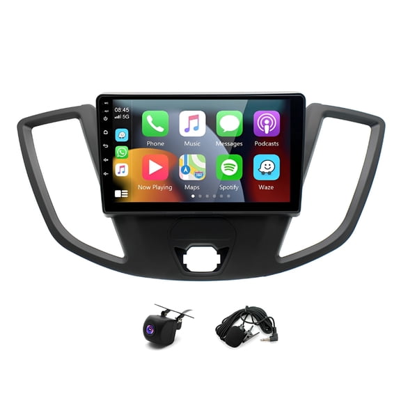 2+64GB Android 13 Car Stereo for Ford Transit Custom 2013-2019, 9in w/Carplay & Auto + AHD Cam