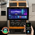 thumbnail image 1 of 2+64GB Android 14 Car Radio Stereo for Jeep Wrangler Compass Cherokee Patriot, 10.1" Wireless CarPlay Android Auto GPS Navi WiFi Bluetooth DSP RDS SWC, 1 of 14
