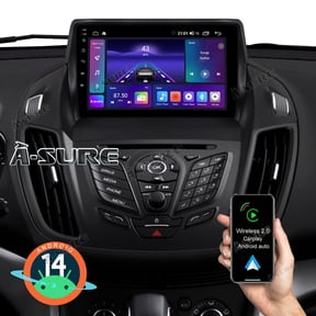 2+64GB Android 14 Car Radio Stereo for Ford Escape 2013-2019 Kuga 2012-2018, Wireless CarPlay Android Auto GPS Navi Wi-Fi Bluetooth SWC DSP FM RDS