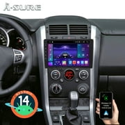 2+64GB Android 14 Car Radio Stereo for Suzuki Escudo Grand Vitara JT 2005-2014, Wireless CarPlay Android Auto GPS Nav WiFi Bluetooth DSP RDS SWC