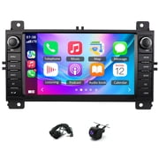 2+64GB Android 14 Car Stereo for Jeep Grand Cherokee 2010-2013, 7in w/Carplay & Auto