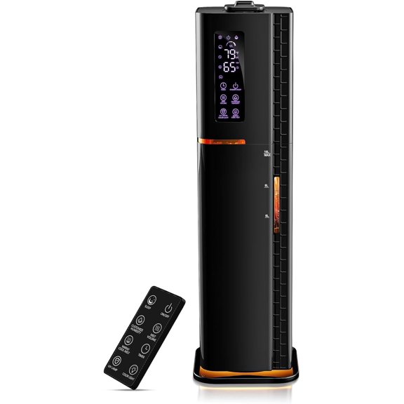 2.64Gal Humidifiers for Bedroom Large Room, Warm and Cool Mist up to 500ft, Top Fill Diffuser Ambient Light, 3 Modes, 24H Timer, 35dB Quiet Humidifier Home Office Plants