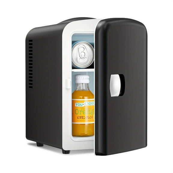 2.64gal/26lbs Mini Freezer Refrigerator with Fast Ice Maker, Compact Portable Freezer with Removable Glass Shelf & Chalkboard Door - Ideal for Dorm, Office, Bedroom, Garage - Energy Efficient Mini