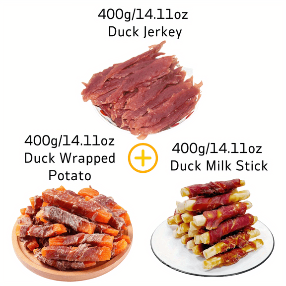 2.64lb/1.2kg Mixed Flavor Series, Easily Digestible, Dog Chews Long Lasting, And High Protein, Low Fat, Perfect Training Reward Snack For Small, Medium and Large Dogs