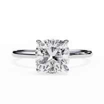 2.65 CT Cushion Cut IGI Certified Lab Created Diamond With 4 Prong Wedding Ring, Lab Grown Diamond, Wedding Anniversary Gift Ring For Women