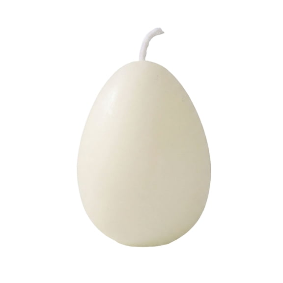 2.67in Easter Egg Shaped Candles for Spring Tabletop Decor, Decorative Festive Candles for Party Favors, Unscented Wax Egg Centerpiece, Seasonal Home Atmosphere Accent